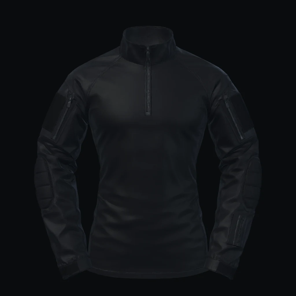 BlackcoreX UBACS combat shirt with padded elbows and zipped bicep pockets
